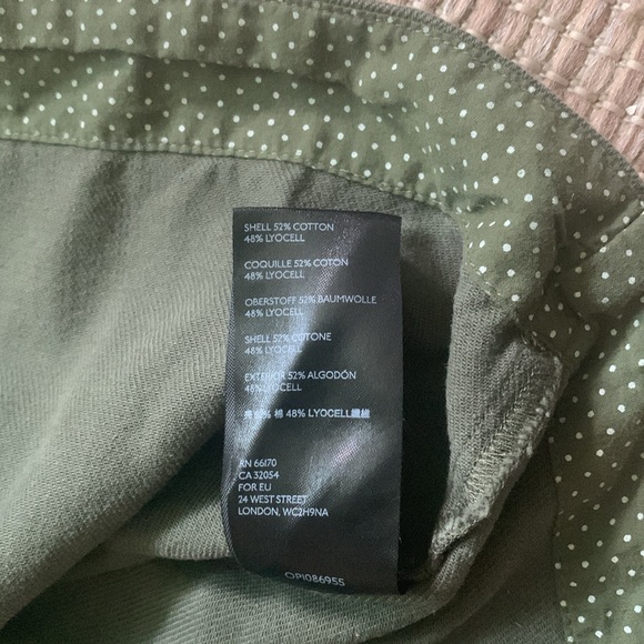 Anthropologie Maeve Tiana Flounced Olive Green Cottagecore Dress Plus Size 1X - Picture 7 of 14